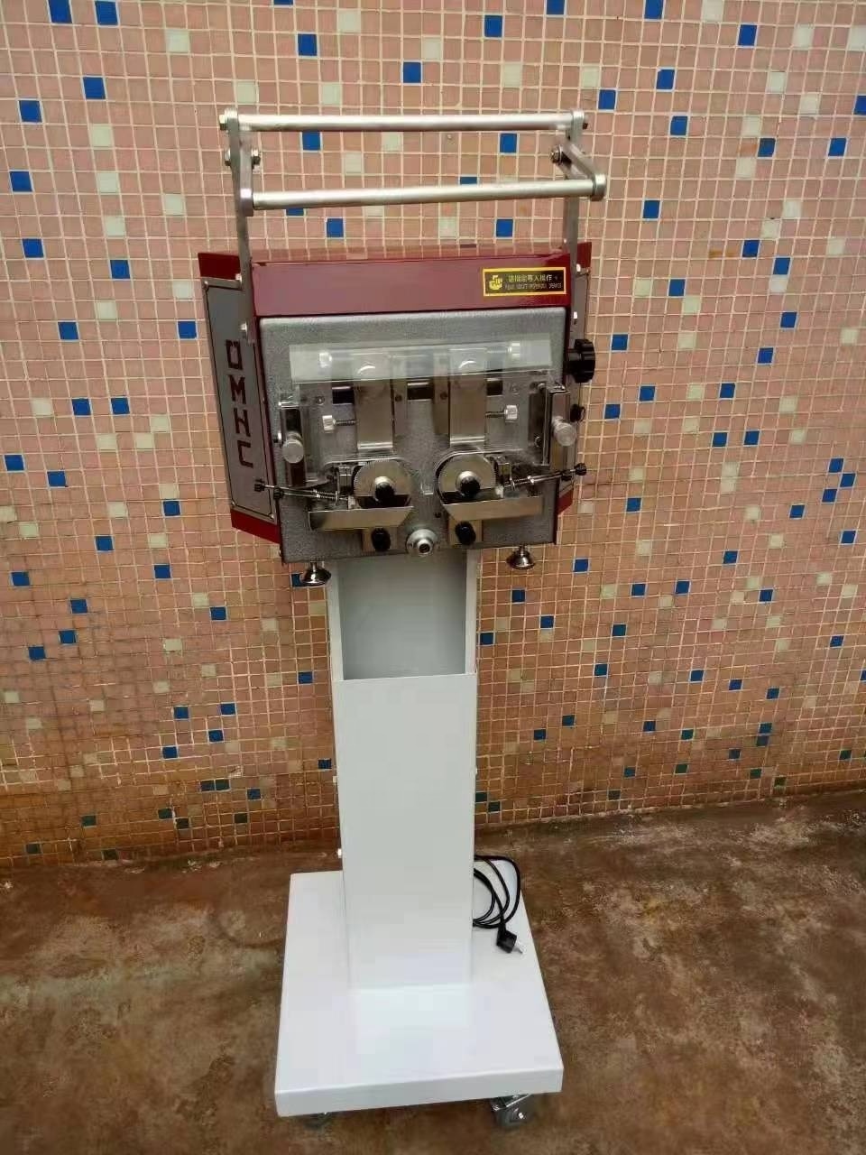 double sided leather edge inking printing machine for belt coloring shoe machine