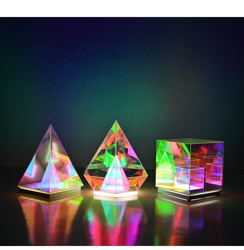 RGB magic cube desk lighting living room sofa LED night light Acrylic decorative table  lamp