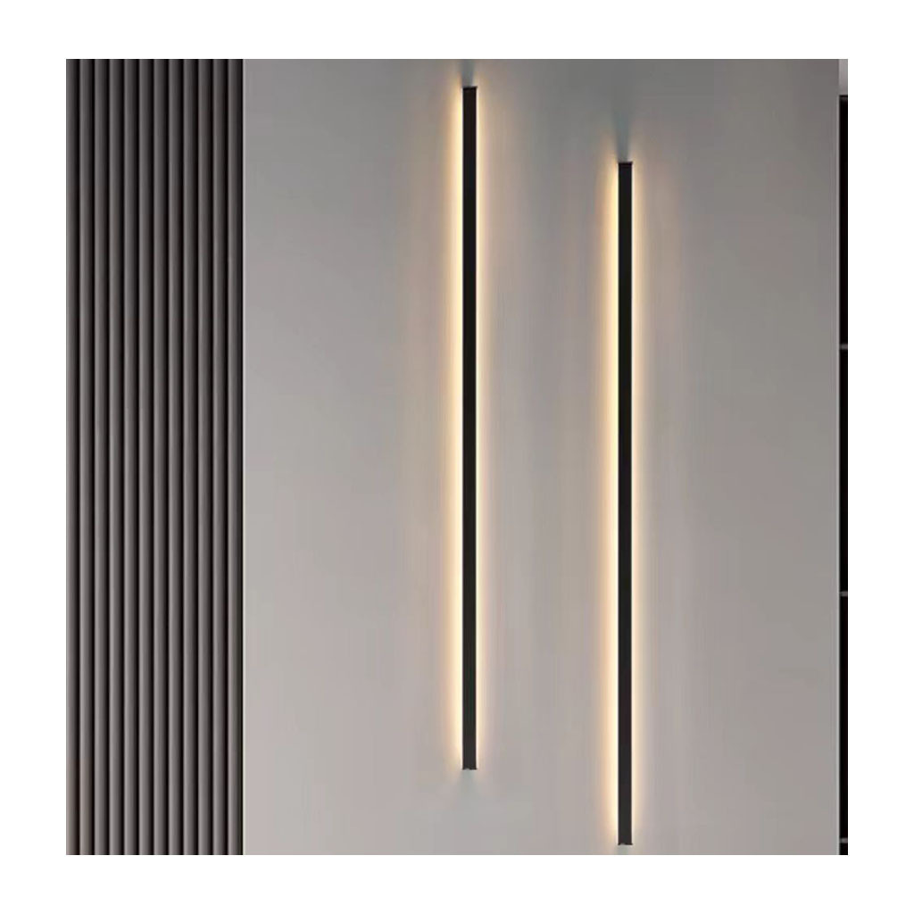 New Lighting Design 110V Modern  Aluminum PC Black White Indoor Bedroom LED Linear Wall Light