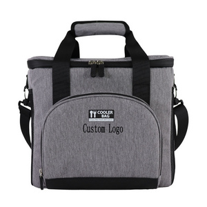 Custom Logo Waterproof thermal wine cooler carrier bag Picnic Camping Thermal Cooler Lunch Bag For Adults