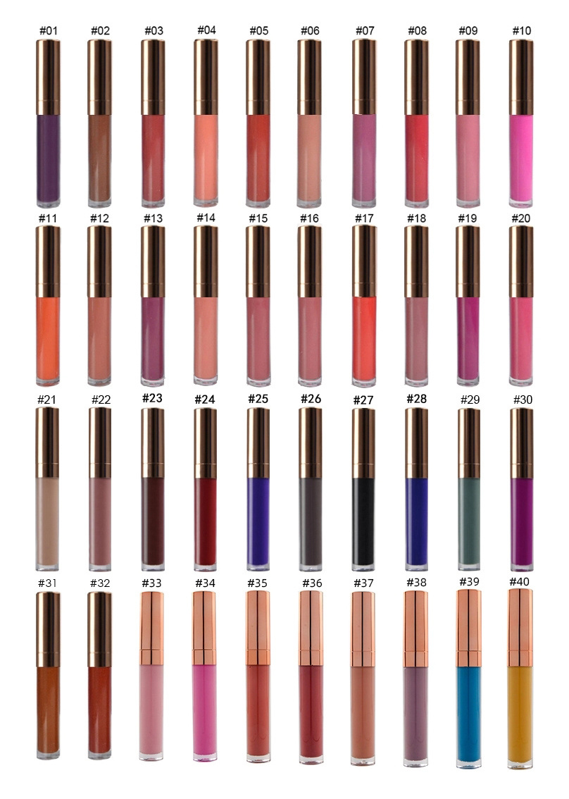 wholesale vegan private label matte liquid lipstick custom matte lipgloss private label oem matte lip gloss private label