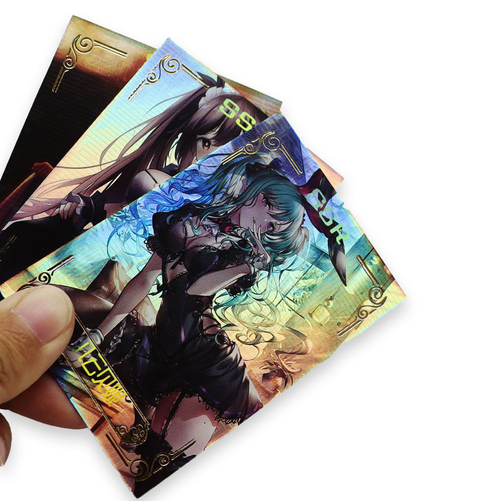 Professional Printing Collectible Cards Game SSR Card Custom Anime Sexual Foil Trading Cards Deck Box