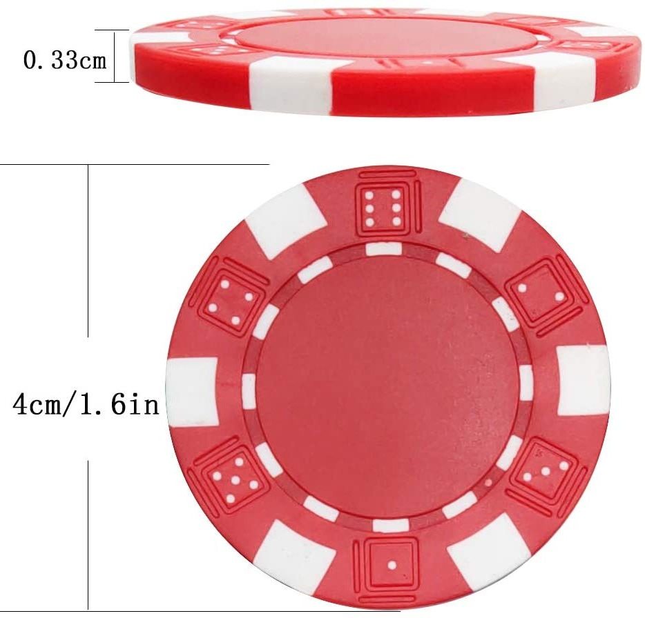 14G Oversized Poker Chips Ept Custom $100 $1000 Game Casino Clay Ceramics Poker Chips Manufacture