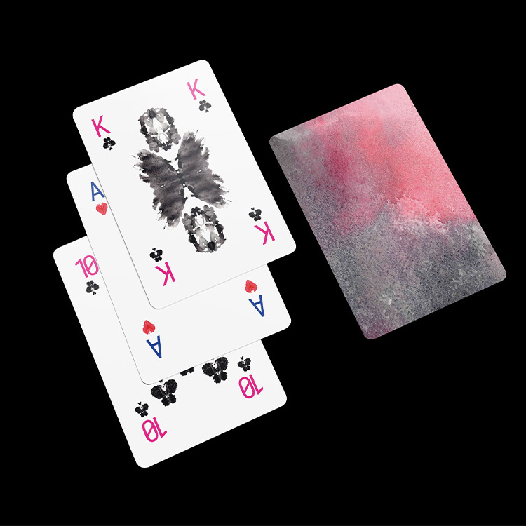 Custom Logo Waterproof Poker Cards Eco-friendly 100% PVC Plastic 54 Playing Cards