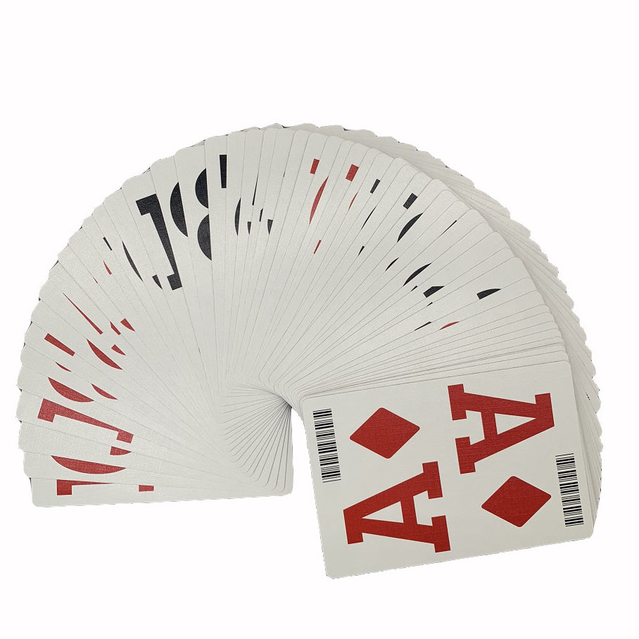 barcode Available standard size Poker Card jumbo size playing cards Plastic Paper Casino Playing Card