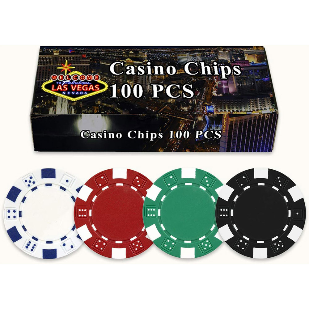 High Quality 14g Casino Abs Plastic Poker Chip Set Custom Logo 43mm Acrylic Clay Blank Chip 10g Weight