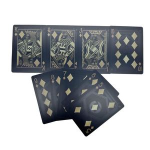 Free Sample Playing Cards Printing Personalized 0.3 PVC Linen Finishing Poker Playing Cards