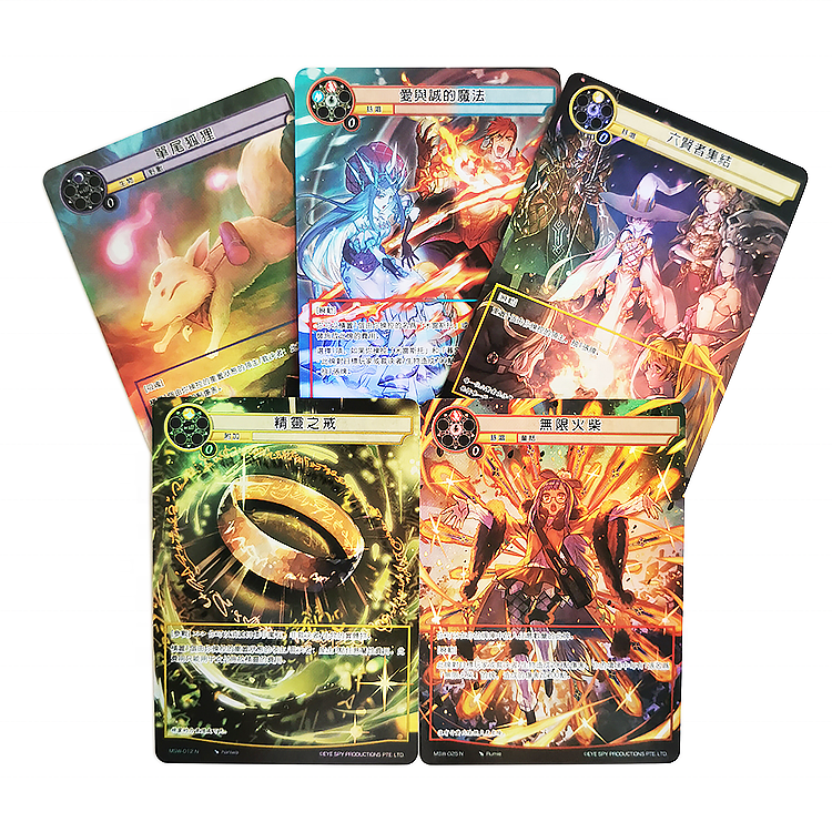 Free Sample Custom Trading Cards Game Printing Eco-friendly Game Cards Animal TCG With Booster Box