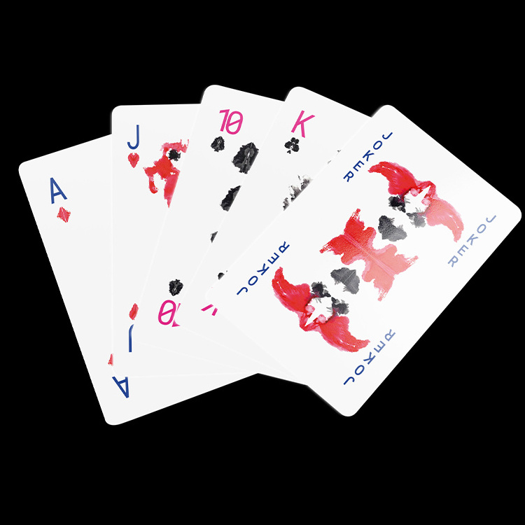 Custom Logo Waterproof Poker Cards Eco-friendly 100% PVC Plastic 54 Playing Cards