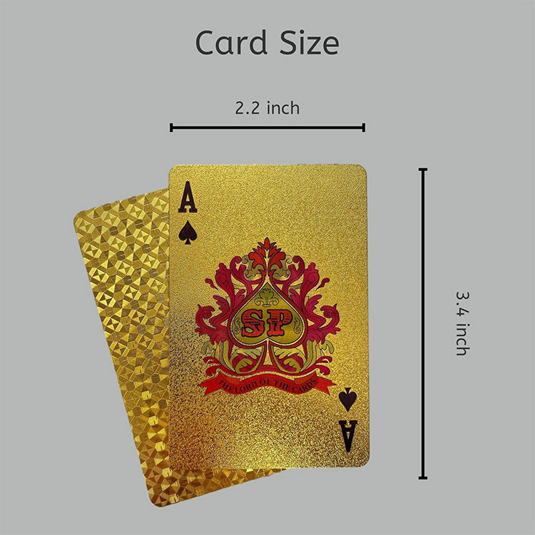 Custom Printed Italian Regional Playing Cards High Quality Metal Playing Cards With Lens