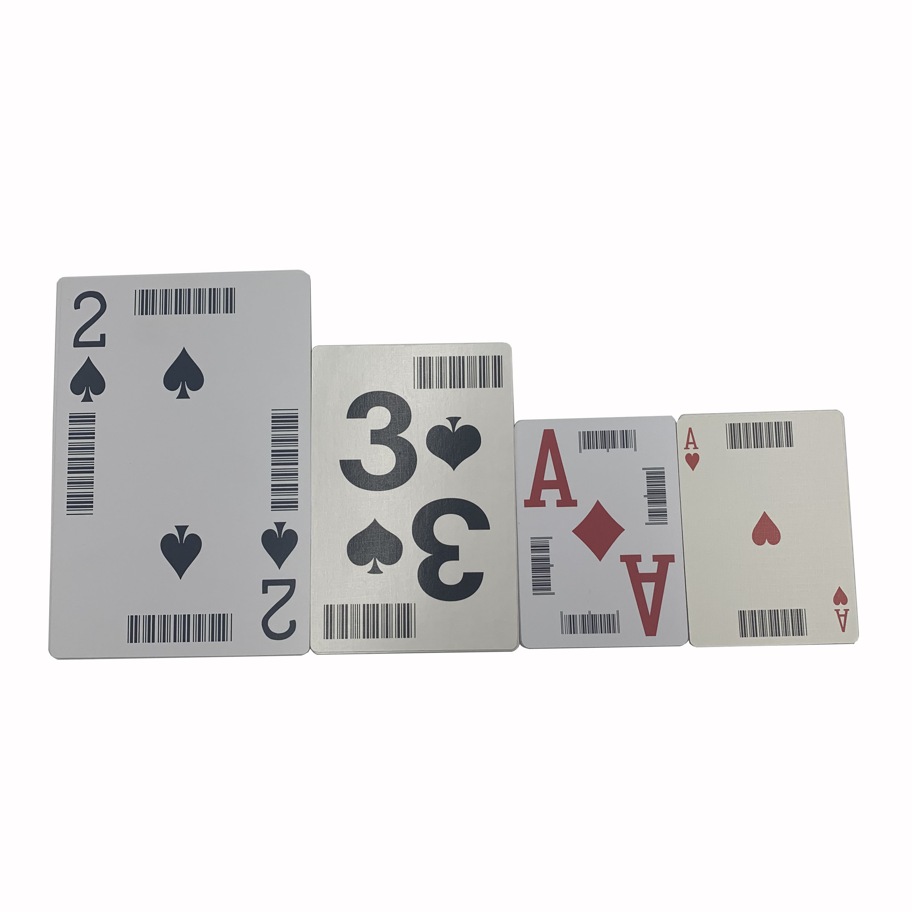 barcode Available standard size Poker Card jumbo size playing cards Plastic Paper Casino Playing Card