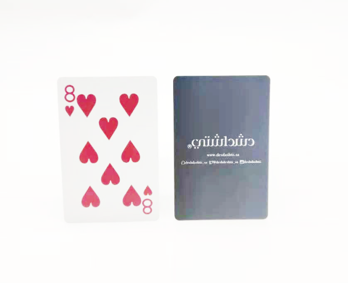 Customized LOGO Black Index Poker Playing Cards 100% Plastic PVC Waterproof Front Back Design Factory Bulk Supply