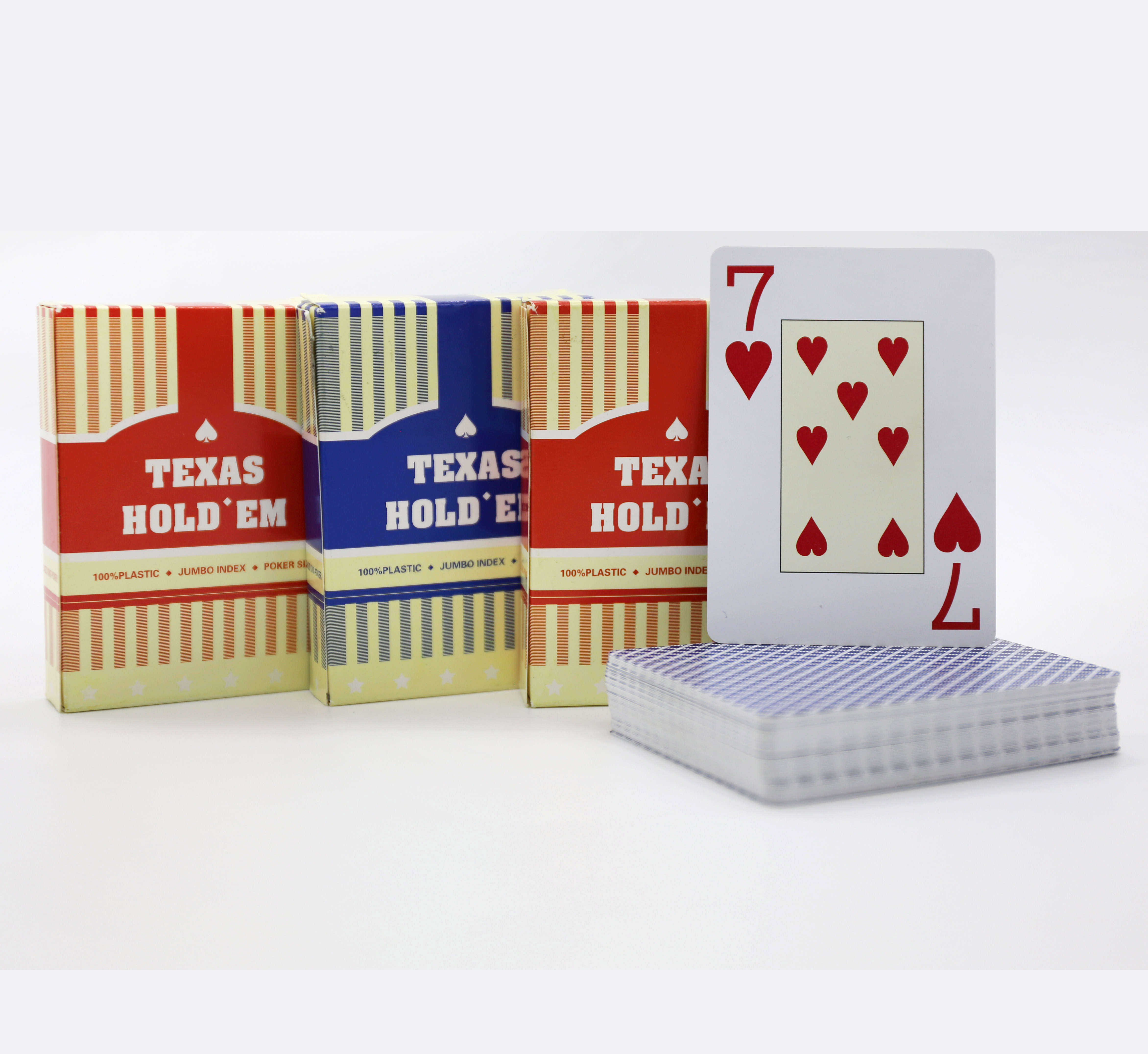 Chinese Poker Cards Factory Supplier Custom Casino Playing Cards Wholesale Promotional Plastic TEXAS Playing Card