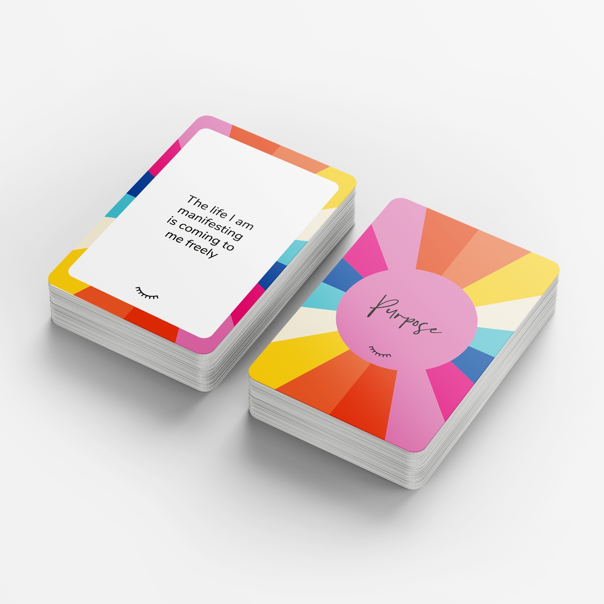 Custom Printing Women's Self-Love Affirmation Playing Cards Private Label Encouragement Card Game with Custom Box