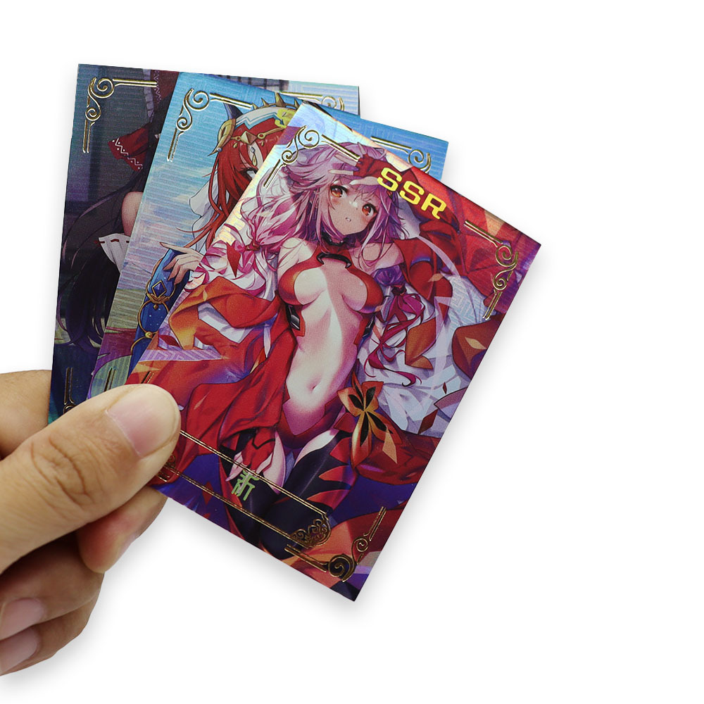 Customization Printed Nude Goddesses Japanese Anime Sexual TCG Playing Card Game for Adults