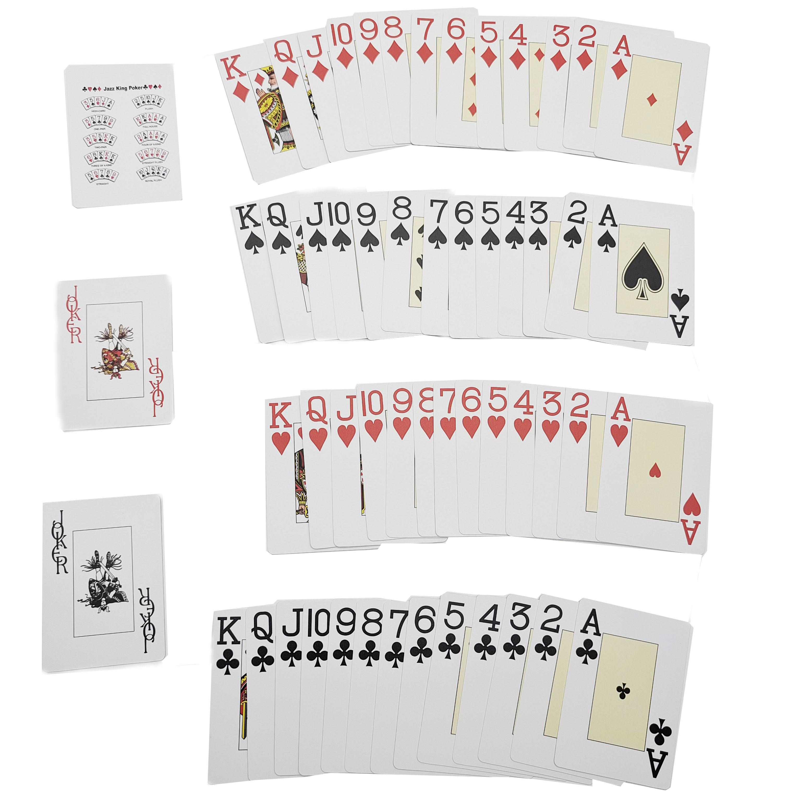 Best Selling Taxes Tournament JUMBO INDEX Taxes Custom Barcode Playing Cards 100% Plastic  CMYK Accept Customized LOGO