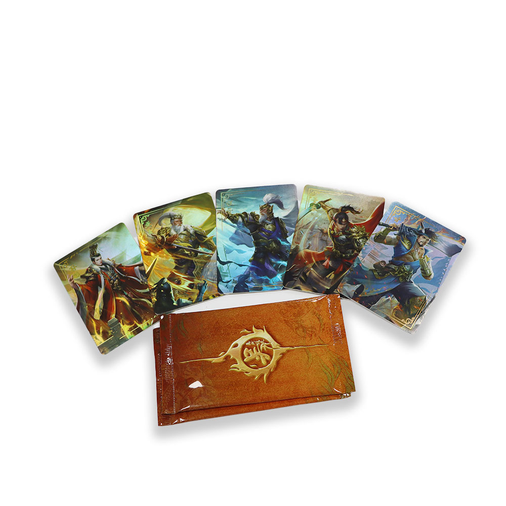 Free Sample Collectible Card Games Printing Custom UV Trading Card 50 TCG One Piece With Book Shape Box