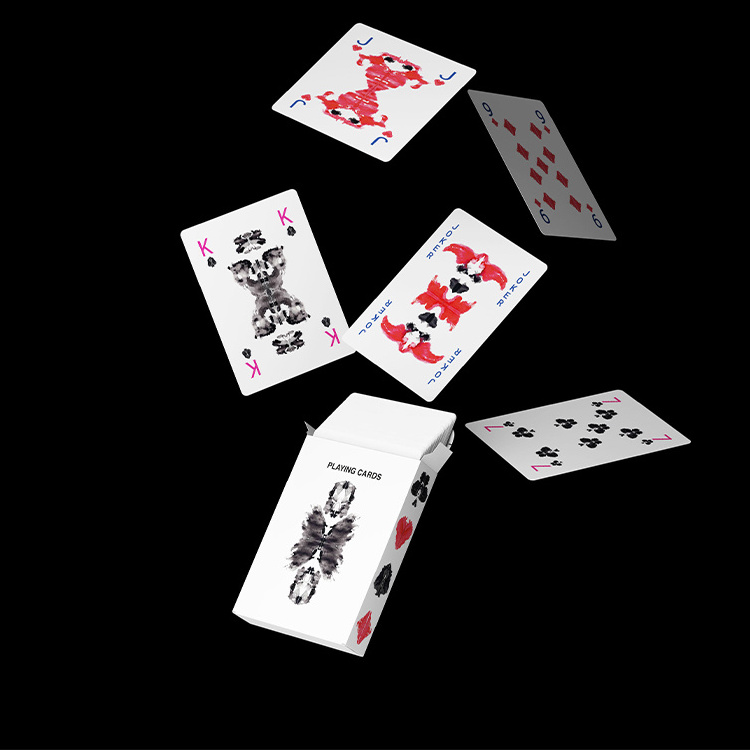 Custom Logo Waterproof Poker Cards Eco-friendly 100% PVC Plastic 54 Playing Cards