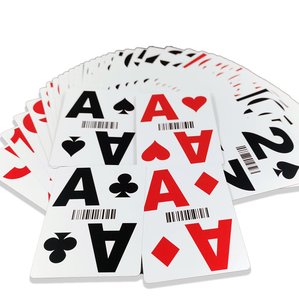 Custom Printable Water-Proof Playing Cards PVC Marked Casino Barcode Poker Cards