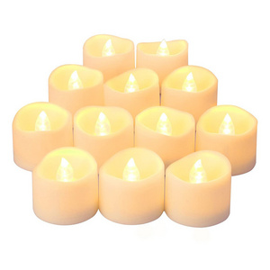 ALICSD ALICSD 12PCS Small LED Electric Candles Battery Operated Flameless Tealight Candles for Wedding Table Festival Christmas