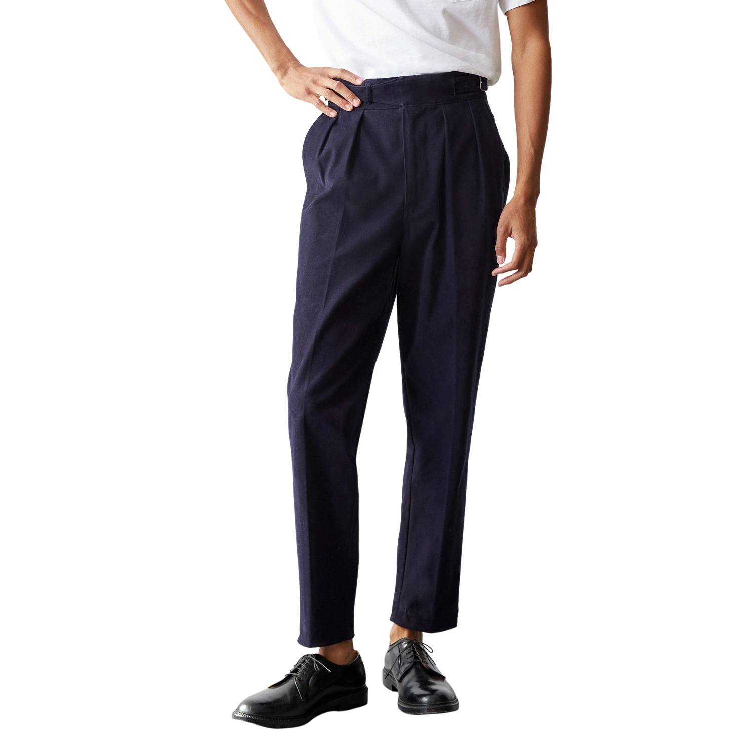 Wholesale Custom Formal Pinstripe Desgin Comfortable Men's Chino Linen Gurkha Pants