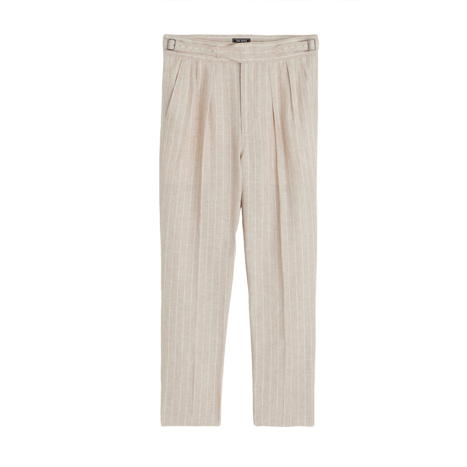 Custom Formal Pinstripe Desgin Wholesale Low MOQ Loose Men's Chino Linen Gurkha Pants