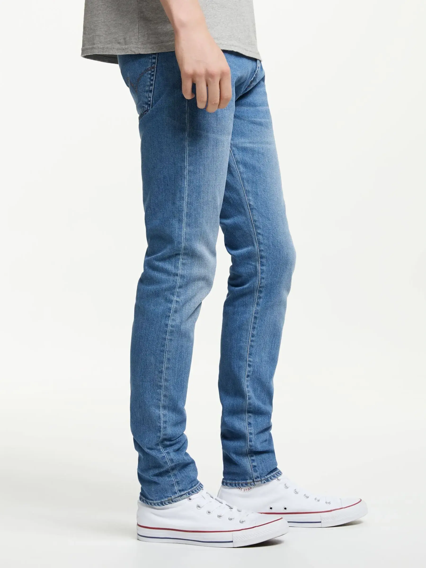 Y2K Pacific Wash Slim Tapered Jeans Drop Crotch Regular B2B Clothing Wholesale Custom Denim Jeans Men