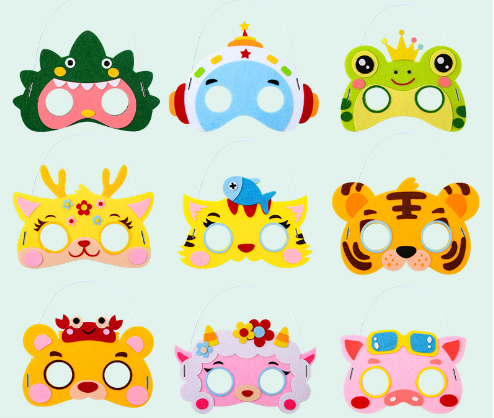 2023 Newest Factory Wholesale Creative Kids Dress Up Children Animal Eye Mask Boys Girls Cartoon Cosplay Gifts Party Kids Mask