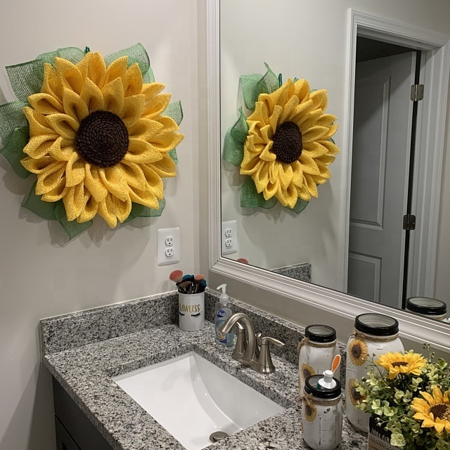 2023 Home Fabric Front Door Wall Sign Decoration Thanksgiving Fall Harvest Artificial Wreath Garland Sunflower Hanging Decor