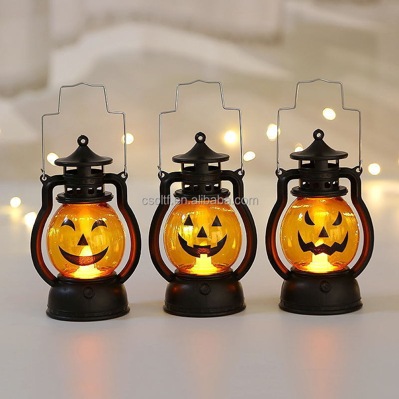 Decor LED Pumpkin Lantern Night Hanging Lampe 2023 Halloween Thanksgiving Party 11 Plastic Battery