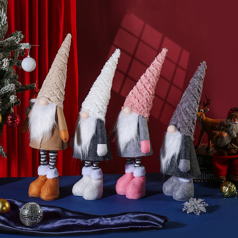 Christmas Valentine Tomte Swedish Scandinavian Figurine Nordic Gnomes Plush Christmas Elf Doll Xmas Ornaments for Home Decor