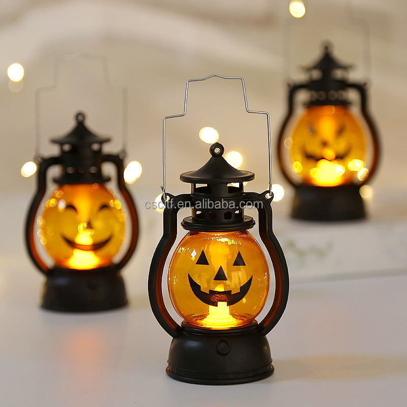 Decor LED Pumpkin Lantern Night Hanging Lampe 2023 Halloween Thanksgiving Party 11 Plastic Battery