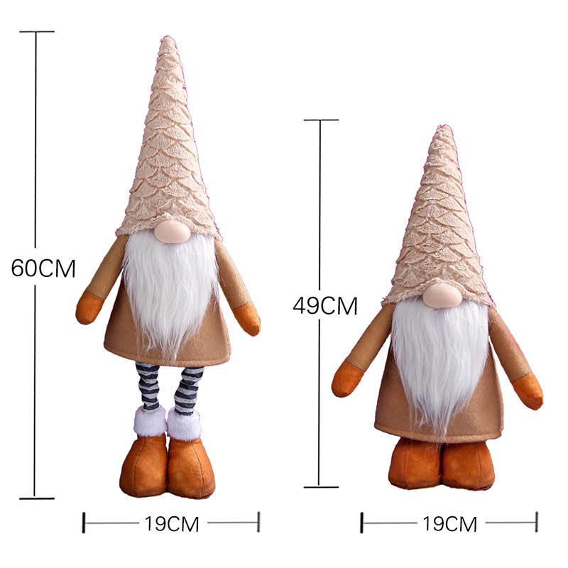 Christmas Valentine Tomte Swedish Scandinavian Figurine Nordic Gnomes Plush Christmas Elf Doll Xmas Ornaments for Home Decor