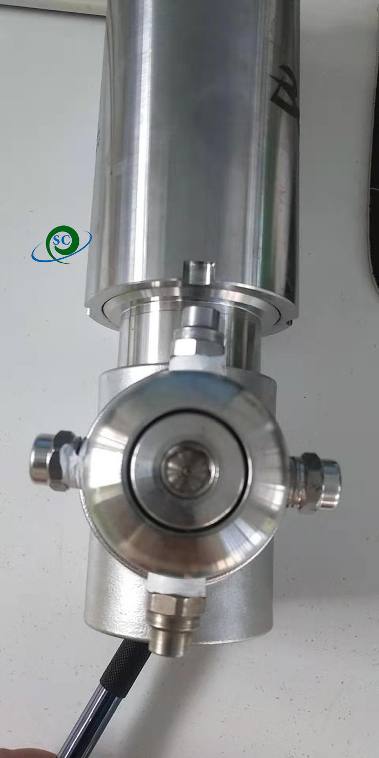 CS quality stainless steel 200bar high pressure Motor Driven Water jet 3D Tank Cleaning nozzle