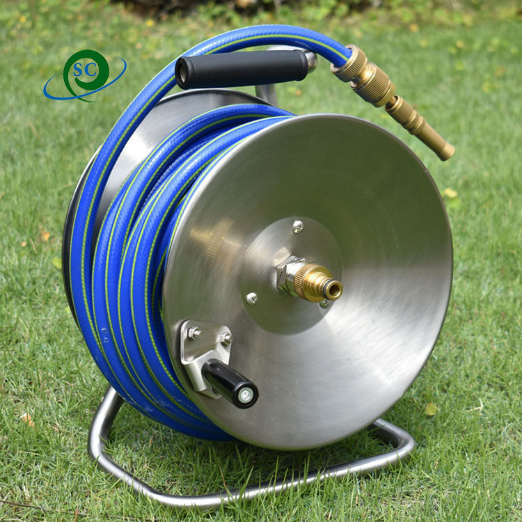 50m high pressure hose coiler stainless steel Explosion-proof water Hose Pipe Reel