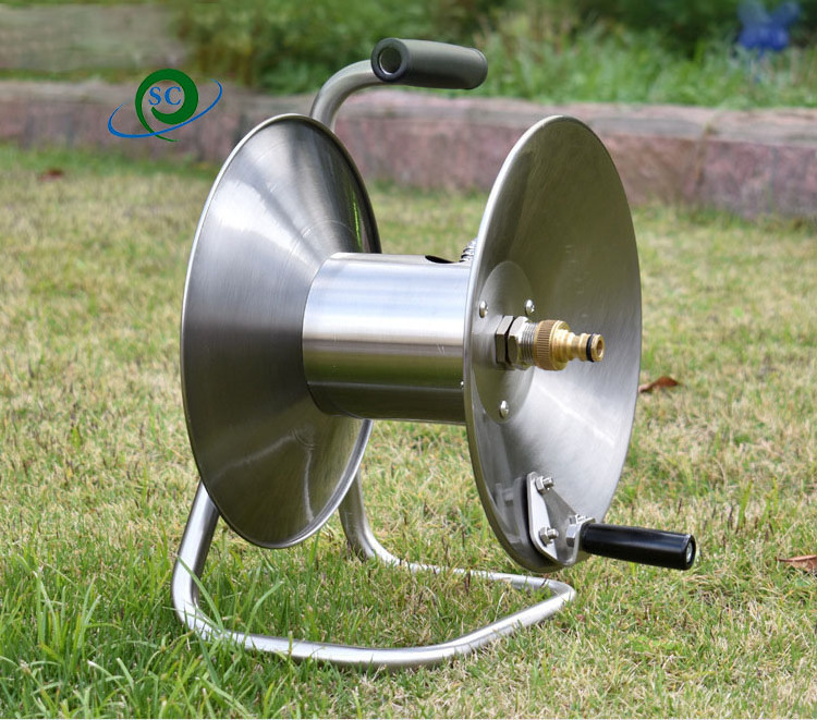 50m high pressure hose coiler stainless steel Explosion-proof water Hose Pipe Reel