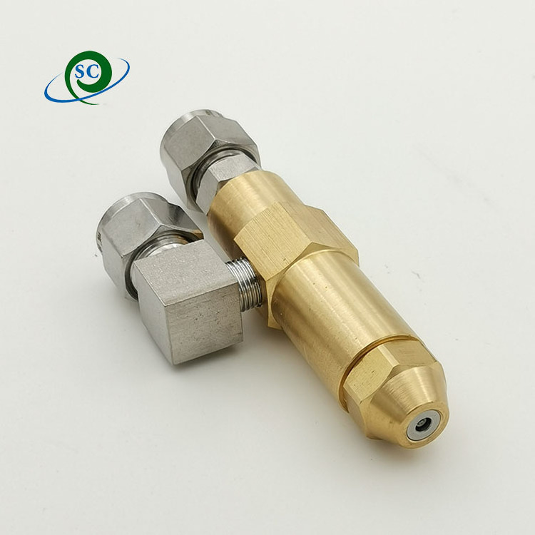 pipe connect Brass quality Siphon Waste Oil Burner Air Atomizing Nozzle