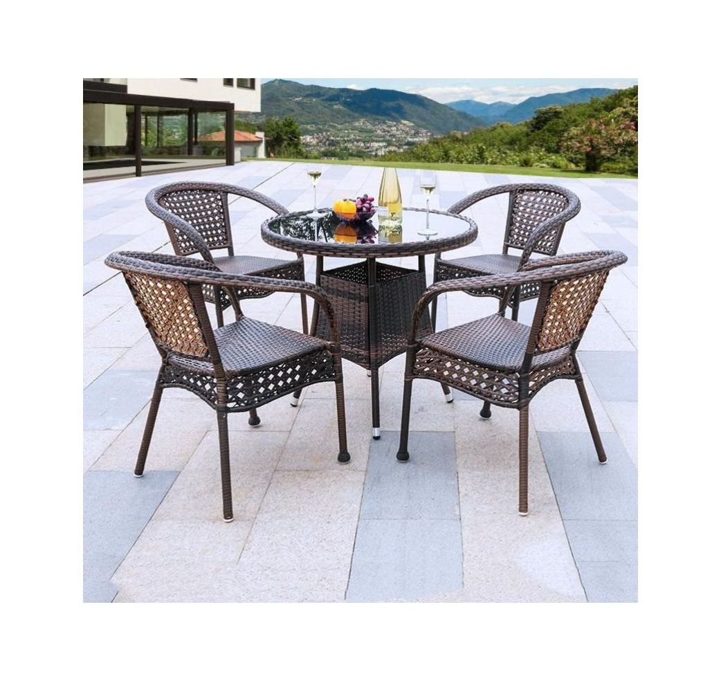 Fashion cheap leisure outdoor furniture high back patio rattan wicker dining garden chair