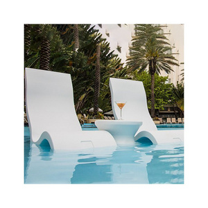 Outdoor In Water Sun Lounge Chair Ledge In-Pool Sun Loungers For Hotel