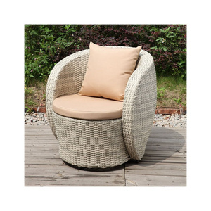 Outdoor Conversation Set Patio Furniture Manual Weaving Wicker Outside Sectional Sofa PE Rattan Couch with Coffee Table