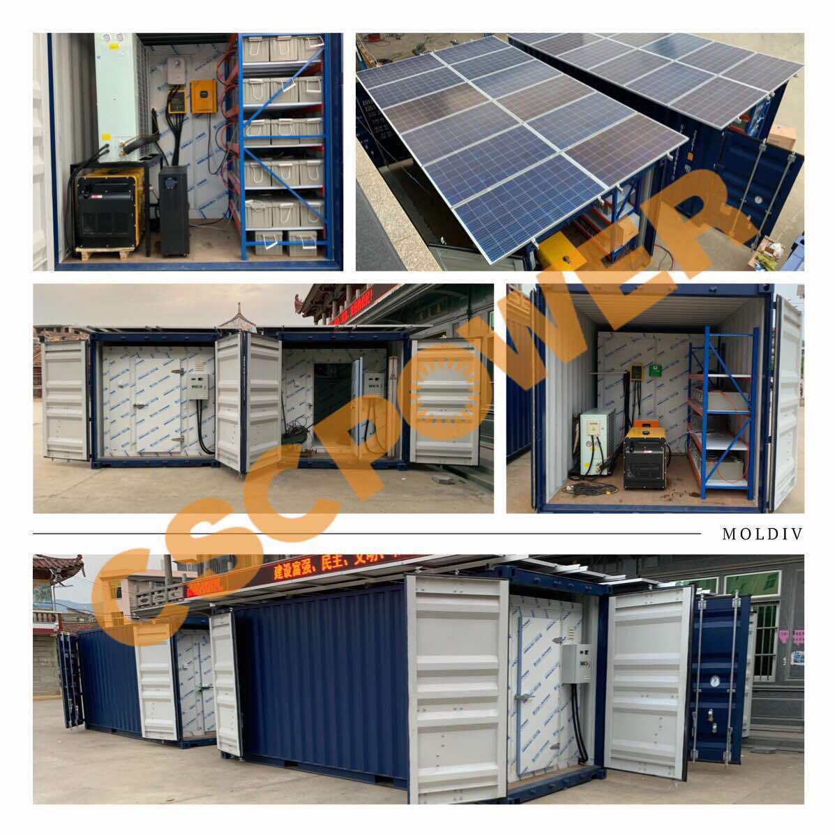 Hot Sale Customized Size 20ft solar power container freezer chiller cold storage room price