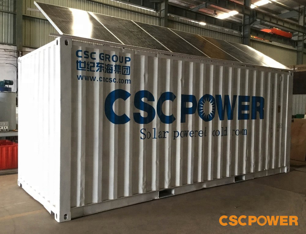 Hot sale 20ft containerized solar powered cold room mobile cold storage for fish meat freezer chambre froide