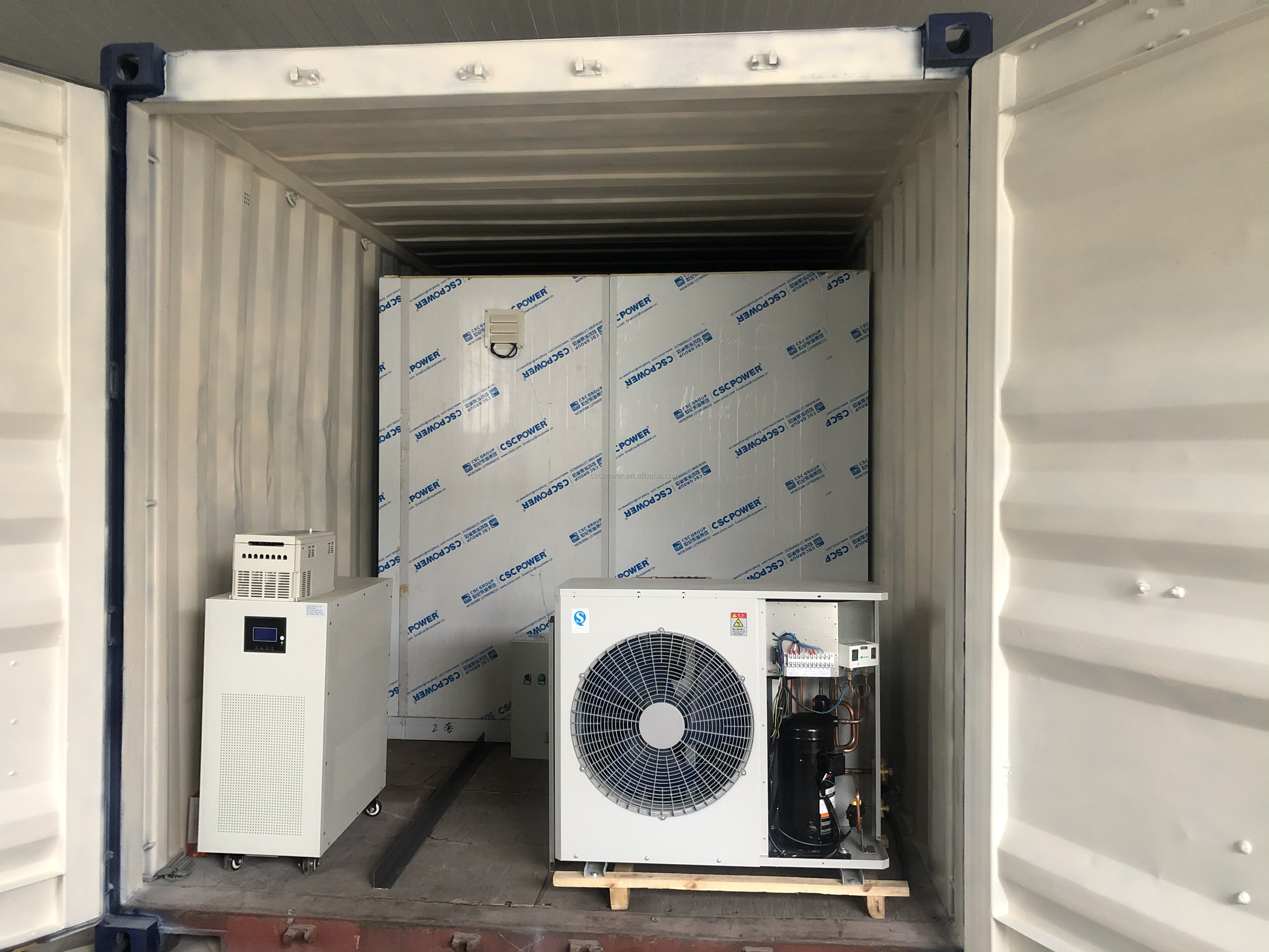 Commercial or industrial Cold room price freezer container 20ft cold storage room blast refrigeration for meat fish vegetables