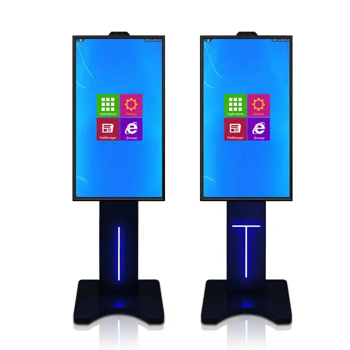 Floor Standing Indoor Lcd Advertising Display Touch Interactive Screens Ad Kiosk Stand Alone Digital Advertising Machine