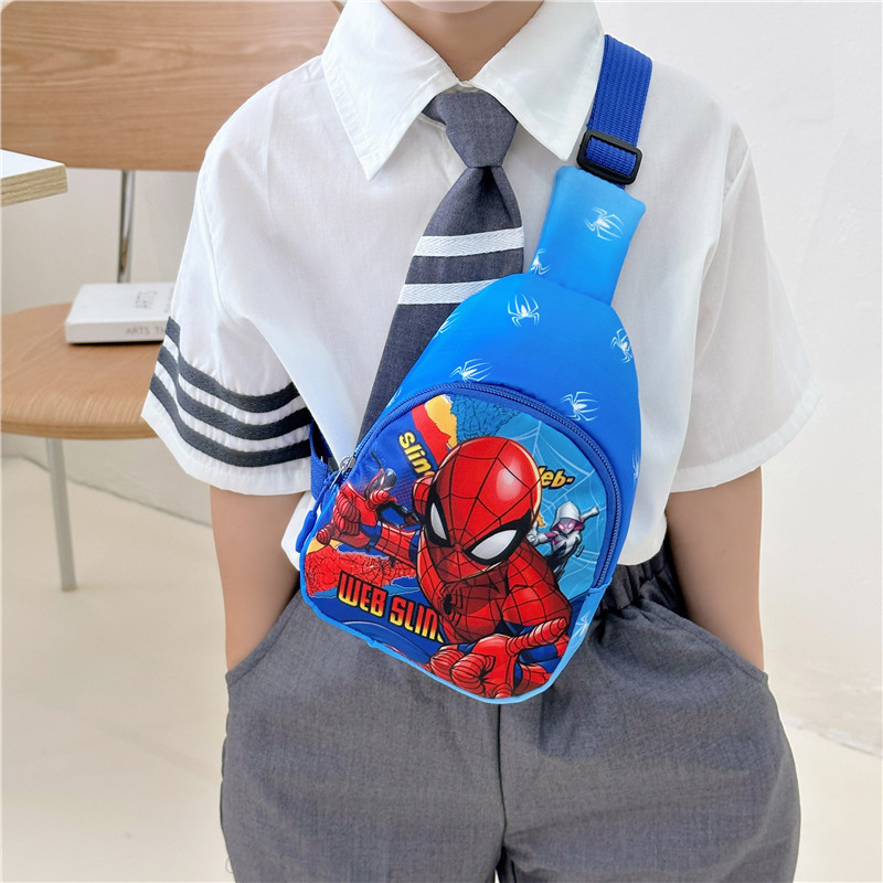 Kids Bags Cool Cartoon Marvel Spider Man Messenger Bag Astronaut Donald Daisy Backpack Wholesale Children's Chest Bag Gift