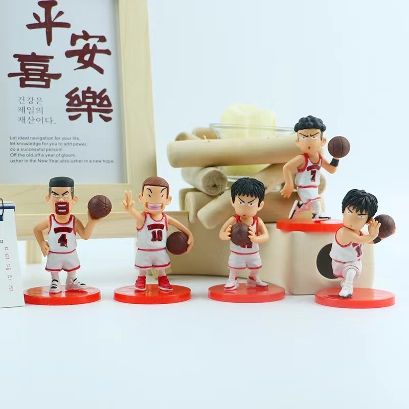 Car Decoration Japanese 3D Cool Cartoon Slam Dunk Sakuragi Hanamichi Action Figures Wholesale Gifts Pendant Action Figure Custom