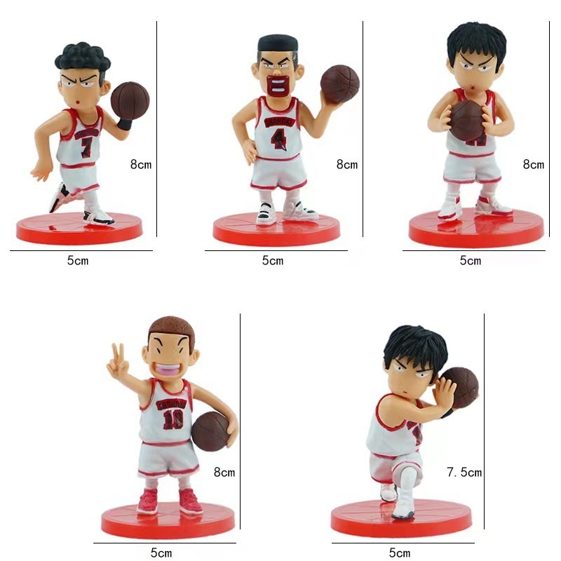 Car Decoration Japanese 3D Cool Cartoon Slam Dunk Sakuragi Hanamichi Action Figures Wholesale Gifts Pendant Action Figure Custom