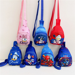 Kids Bags Cool Cartoon Marvel Spider Man Messenger Bag Astronaut Donald Daisy Backpack Wholesale Children's Chest Bag Gift