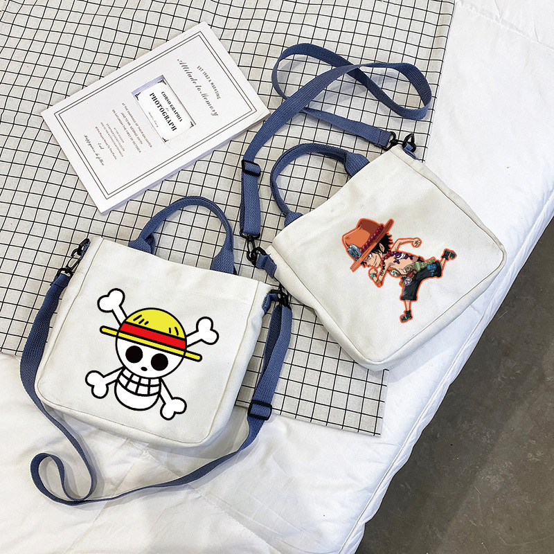 Portable Bags Anime Cool Cartoon Piece Luffy Chopper Shoulder Handbag Custom Logo Student Phone ID Card Storage Crossbody Bag