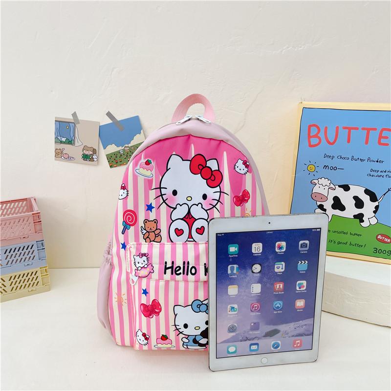 Japanese Backpacks Lovely Cartoon Kitty Kuromi Melody Cinnamoroll Pochacco Kids Backpack Anti-Lost Toys Travel Knapsack Bags